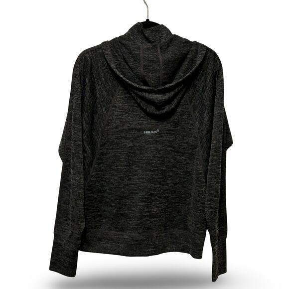 Head Quarter Zip Hoodie Women's Size Large Workout Activewear Gym Athletic Run - Picture 2 of 8